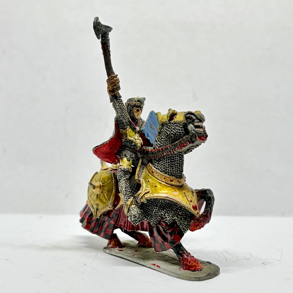 Vintage Ral Partha 1979 Pewter Diecast Painted Medieval Horse Knight Figurine